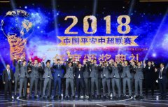 2018中超圆满落幕 中国平安为冠军球队颁发火神杯
